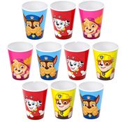 10 Copos Patrulha Canina Infantil para Base de Ovo e Páscoa Caseiro e Kit de Chocolates