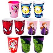 10 Copos 320ml para Base de Ovo de Páscoa Caseiro Infantil Princesas e Heróis