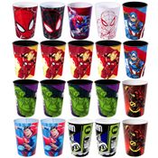 20 Copos 320ml Estampa Infantil para Ovo de Páscoa Personagens Heróis Meninos