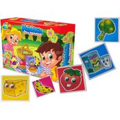 Jogo da Memoria Alimentos Saudaveis 36 Peças Infantil