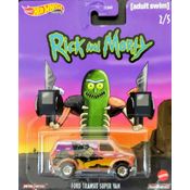 *Embalagem danificada* Hot Wheels Pop Culture - Rick and Morty Ford Transit SUPER Van