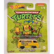 *Embalagem danificada* Hot Wheels Pop Culture - ? Dodge A100 Tartarugas Ninjas