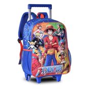 Mochila Rodinhas One Piece Luffy Escolar Infantil Grande