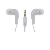 Fone de Ouvido com Microfone Simples e Universal Branco