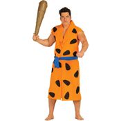Fantasia Flintstone Adulto Masculina Luxo de Carnaval