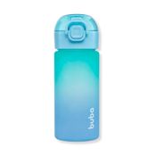 GARRAFA DEGRADÊ AZUL INFANTIL 450ML COM CANUDO - BUBA