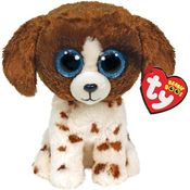 Beanie Boos Médio - Muddles Cachorro Marrom e Branco