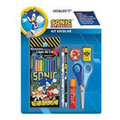 Kit Escolar Sonic - c/ 7 Peças - Leo Leo