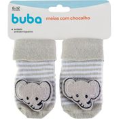 MEIA ANTIDERRAPANTE COM CHOCALHO ELEFANTINHO BUBA 12730