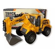 Trator Escavadeira Infantil Bulldozer Truck Amarelo