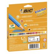Lápis de Cor Bic 24 Cores Evolution Sextavado