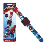 Relógio Infantil Digital LED Homem Aranha Spiderman Original, Toyng, Data e Hora Crianças +3 Anos