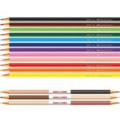 Lápis de Cor Ecolápis Caras & Cores 12 Cores + 6 Tons de Pele - Faber-Castell -