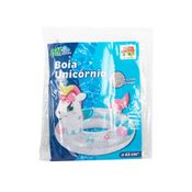 BOIA UNICORNIO BRANCA 63CM COM CABECA COM GLITER - DM BRASIL