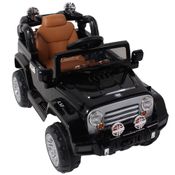 Mini Carro Elétrico Bel Brink R/C Jipe Trilha Preto 12V 3+ 927607
