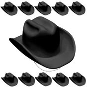 10 Chapéus de Festa Junina Caipira Cowboy Preto Fantasia Carnaval Decoração de Festa