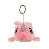 Chaveiro Baleia Narval Rosa 15cm - Pelúcia - Tudo em Caixa