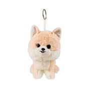 Chaveiro Cachorro Bege 17cm - Pelúcia - Tudo em Caixa