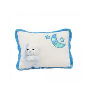 Almofada Urso Azul Soneca 33X25cm - Tudo em Caixa