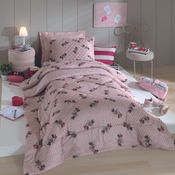 Edredom Cama Solteiro Minnie Poá Rotativo 1,60m X 2,40m