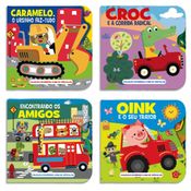 Combo Coleção Diversão com os Veículos - Kit com 4 Livros