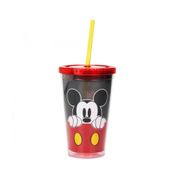 Copo Com Canudo Mickey 450ml Disney