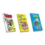 "Kit Manual da Televisão & Manual da Vovó Donalda & Manual do Gastão Walt Disney Edição de Colecionador Abril Capa Dura"