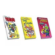"Kit Manual da Televisão & Manual da Vovó Donalda & Manual do Peninha Walt Disney Edição de Colecionador Abril Capa Dura"