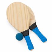 Kit Raquete De Frescobol Tênis de Praia Tábua Semi Profissional Pinu Resistente