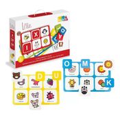 LOTO DAS LETRAS E FIGURAS BRINQUEDO EDUCATIVO DE MADEIRA