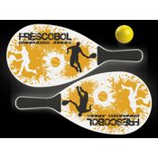 FRESCOBOL SPLASH 2 RAQUETES ANTIADERENTE + BOLINHA BORRACHA