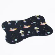 Tapete Pet fixador Comedouro Cachorro Gato Anti Derrapante Preto