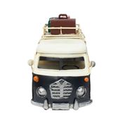 Miniatura Kombi Preto Porta Retrato 13x19.5x9.3cm - Retrô
