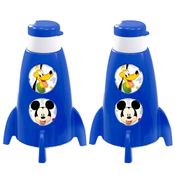 2 Garrafas de Foguete Infantil Giratória do Mickey Plasútil