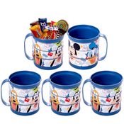 Kit com 5 Canecas Mickey Festa Infantil Decoração Copo Giratório para Sacola Surpresa