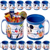 20 Canecas Giratórios Estampa do Mickey Sacolinha Surpresa e Decoração de Festa