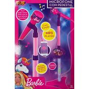 Microfone Barbie Dreamtopia com Pedestal - Fun F00576