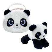 Pelúcia Cutie Handbags Panda Deluxe Bolsa e Pelúcia Multikids - BR2221OUT [Reembalado] BR2221OUT
