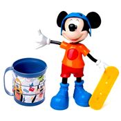 Kit Radical Mickey Skatista que fala + Caneca Giratória Divertida Presente Infantil