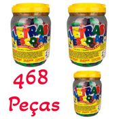 Kit 3 Potes De Letras | Pica Pau | 468 Peças 18 Alfabetos Completos Abecedário Alfabeto Móvel Escolar