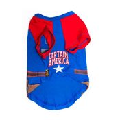Camiseta Pet Capitão América G Piticas 113520301