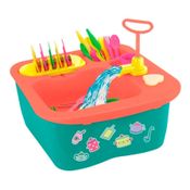 Brinquedo Acqua Brink Pia Cozinha Louças Talher Agua Adesivo
