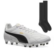 Kit Chuteira Campo Puma King + Par de Meião