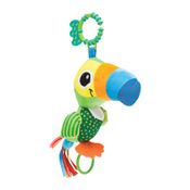 Brinquedo De Bebê Chocalho Mordedor Pelúcia Tucano Zuzu Buba