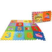 Tapete EVA Infantil Figuras e Números - 18 placas - NIG
