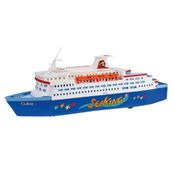 Navio Transatlântico Barquinho Embarcação Barco Miniatura Brinquedo