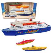 Navio Cruzeiro E 02 Barcos Frota Naval Kit Barquinhos Gulliver