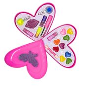 Estojo Maquiagem Infantil Criança Gloss E Batom Coração