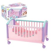Berço Para Boneca Bercinho Caminha com Rodinhas Bebê Reborn
