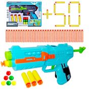 Super Arminha Lança Bolinhas com 53 Dardos com Ventosa que Grudam Brinquedo Nerf